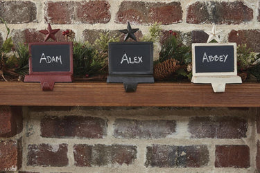 Chalkboard Stocking Hanger - Red Set of 2 Park Designs - The Fox Decor